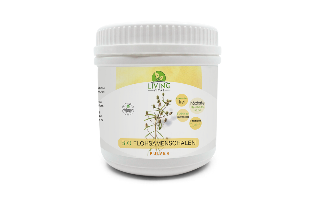 FlohsamenschalenPULVER  Dose bio, 400g